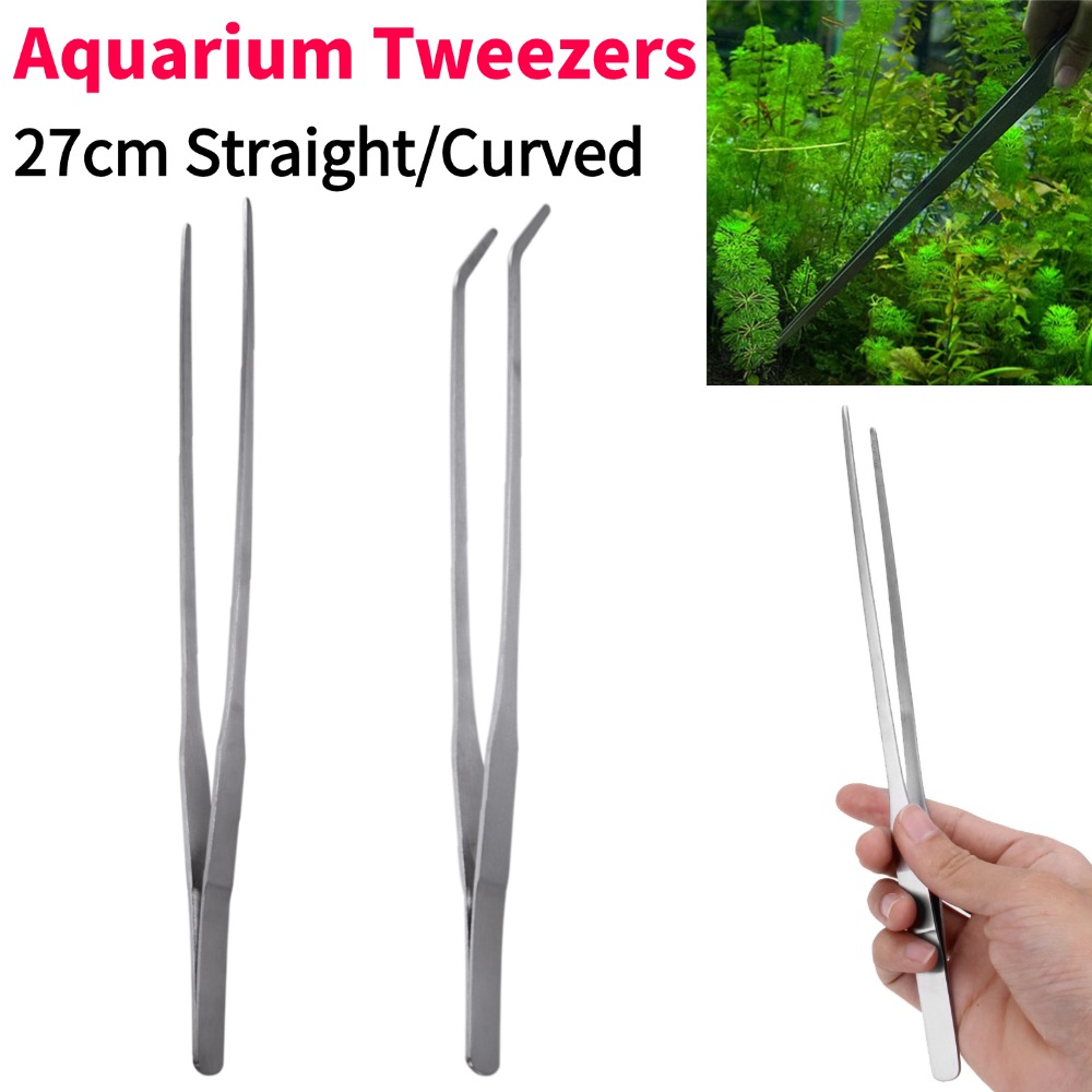 Planted Aquarium Maintenance Kit - Pinça de aquário de aço inoxidável,