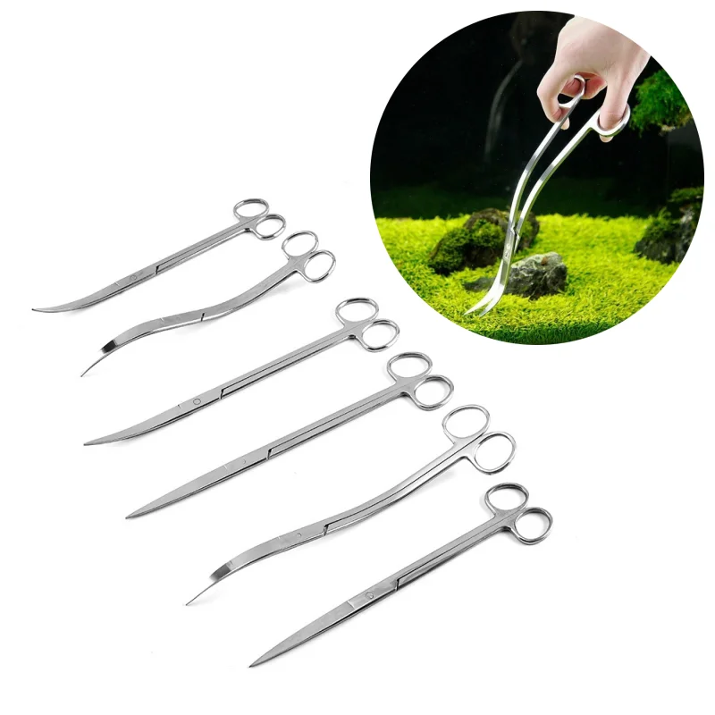 Planted Aquarium Maintenance Kit - Ferramentas de tesoura para aquário, pinça