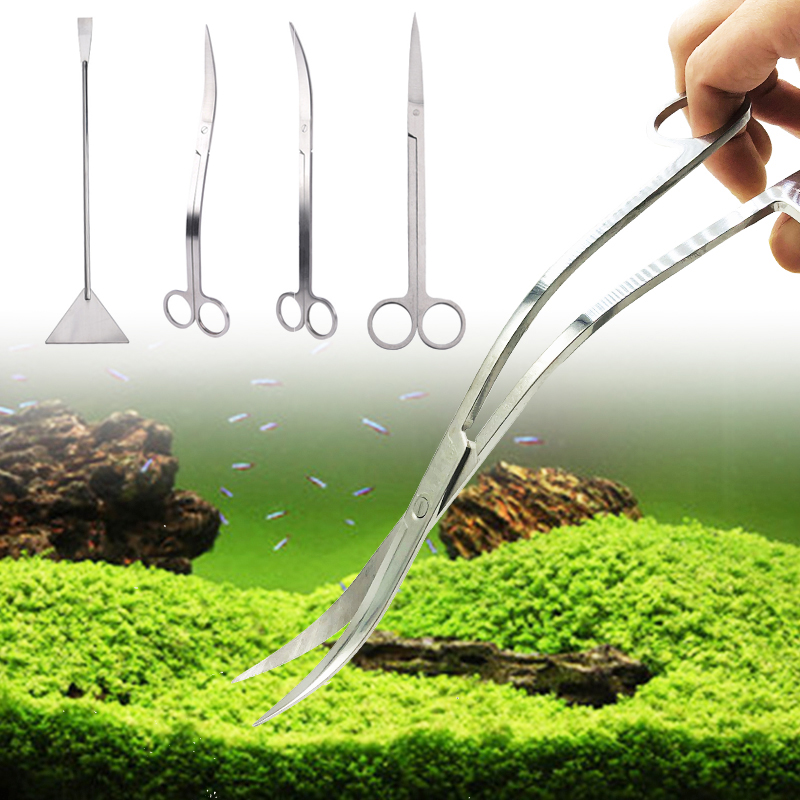 Planted Aquarium Maintenance Kit - Acessórios para aquário, aço inoxidável duro,
