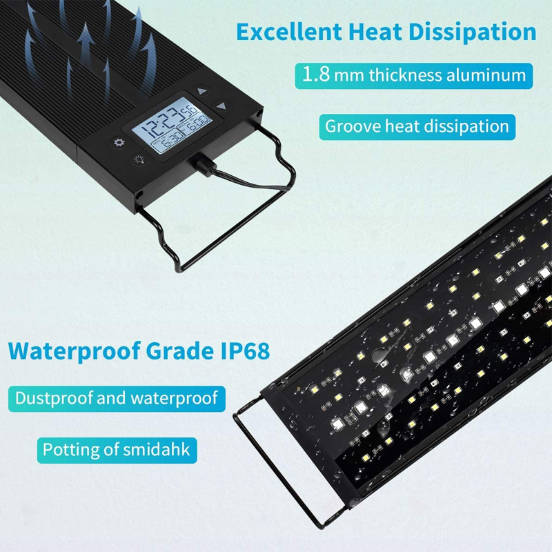 Luzes led para aquário, à prov - Aquarium Plant Growth Light avaliação e preço