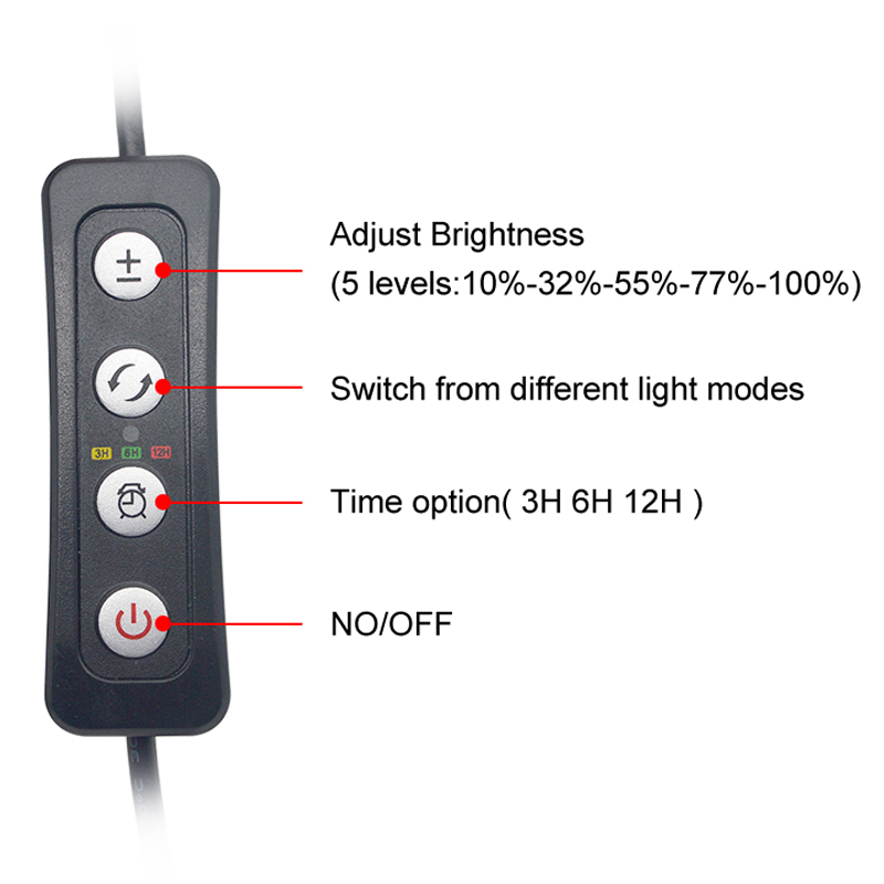 Luz led para aquário, 16-64cm, - Aquarium Plant Growth Light avaliação e preço