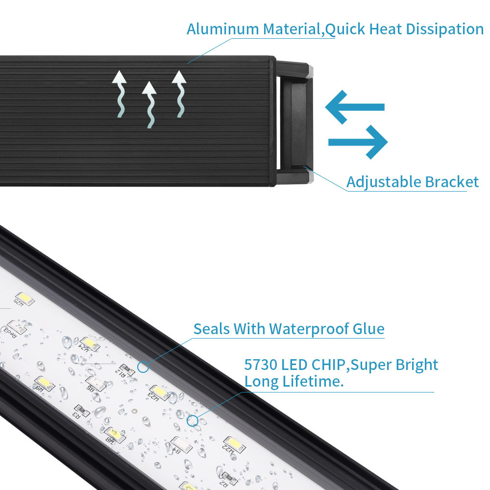 Brilho ajustável da luz do sup - Aquarium Plant Growth Light avaliação e preço